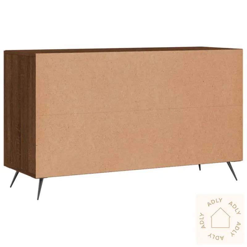 Skjenk Brun Eik 100X36X60 Cm Konstruert Tre