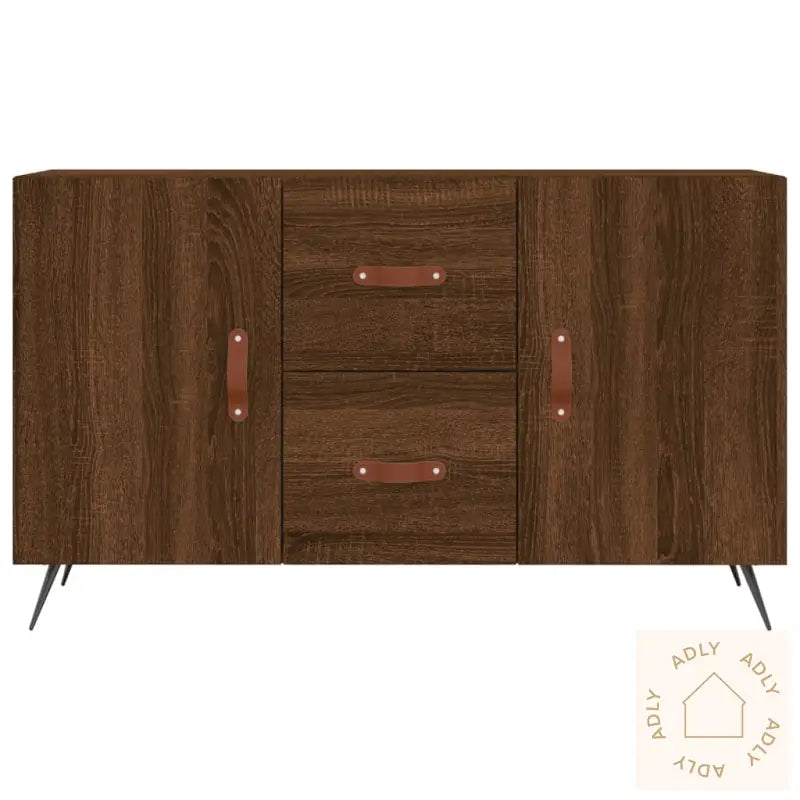 Skjenk Brun Eik 100X36X60 Cm Konstruert Tre