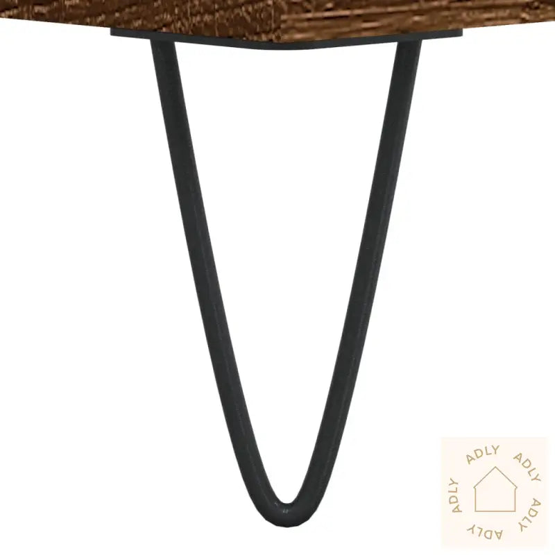 Skjenk Brun Eik 34,5X34X90 Cm Konstruert Tre