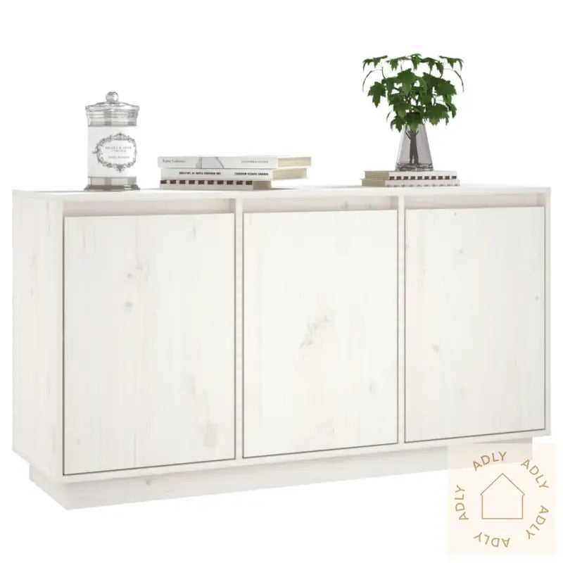 Skjenk Hvit 111X34X60 Cm Heltre Furu