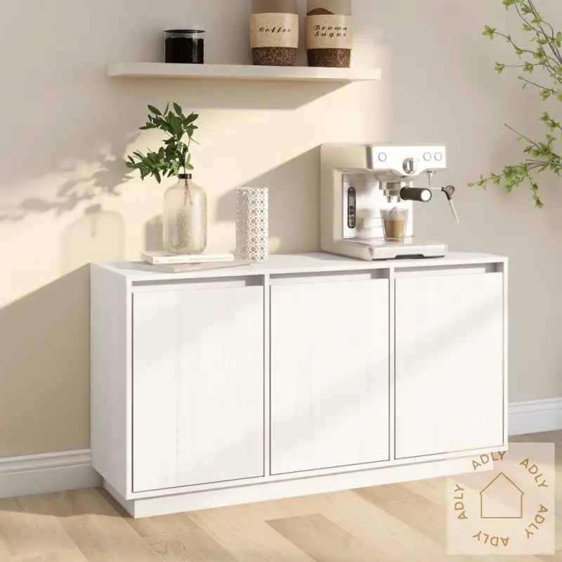 Skjenk Hvit 111X34X60 Cm Heltre Furu