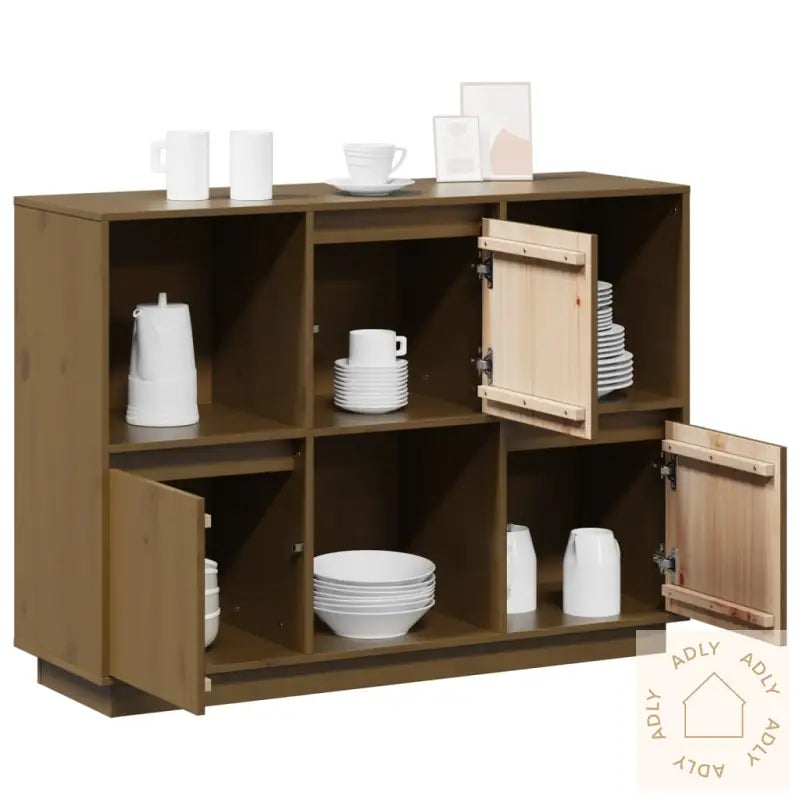 Skjenk Honningbrun 110,5X35X80 Cm Heltre Furu