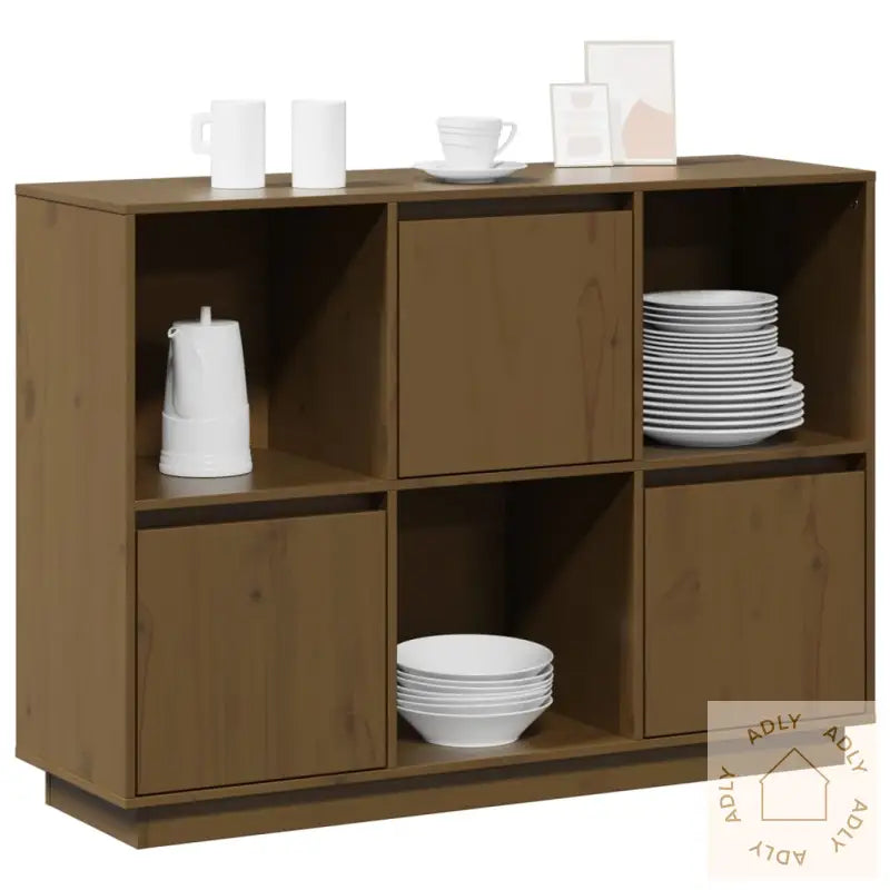 Skjenk Honningbrun 110,5X35X80 Cm Heltre Furu
