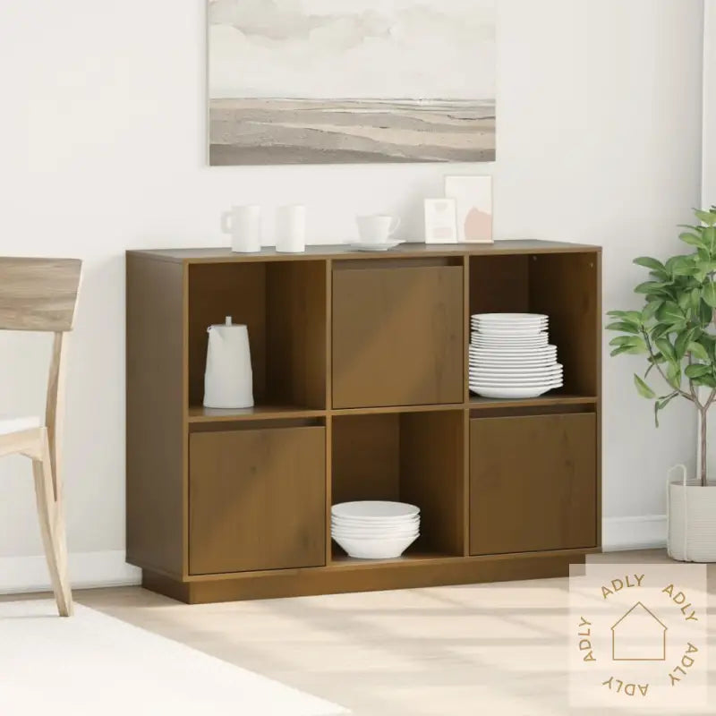 Skjenk Honningbrun 110,5X35X80 Cm Heltre Furu