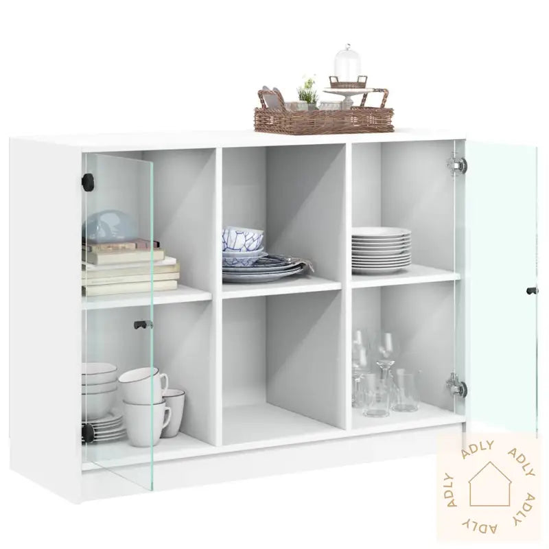 Skjenk Hvit 102X37X75,5 Cm Konstruert Tre