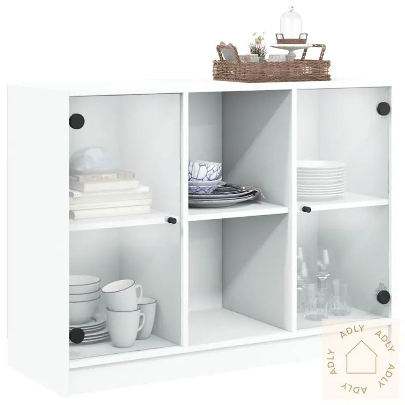 Skjenk Hvit 102X37X75,5 Cm Konstruert Tre
