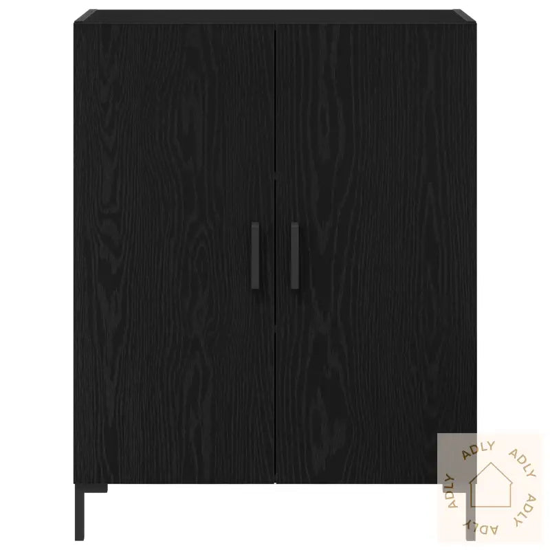 Sideboard Svart Eik 69,5X34X90 Cm Ingeniørtre