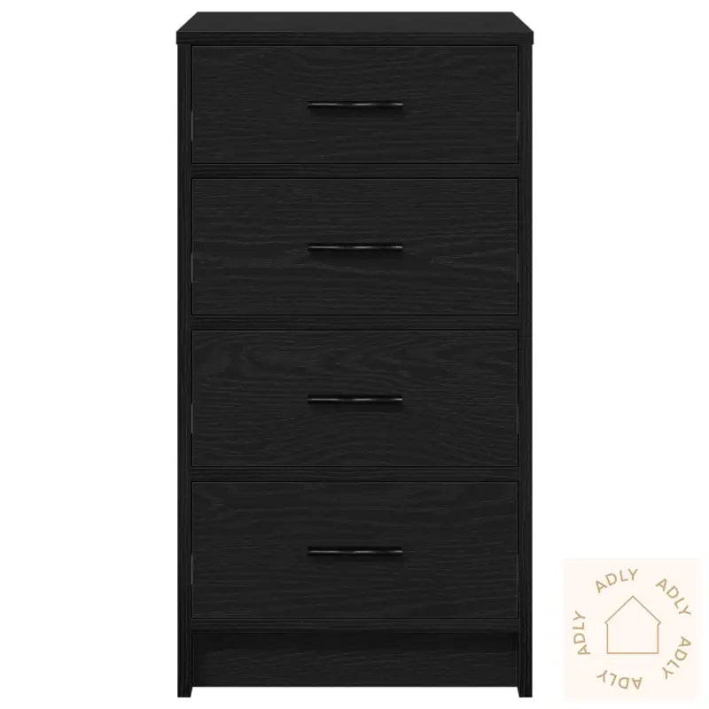 Skjenk Svart Eik 40X41X75 Cm Konstruert Tre