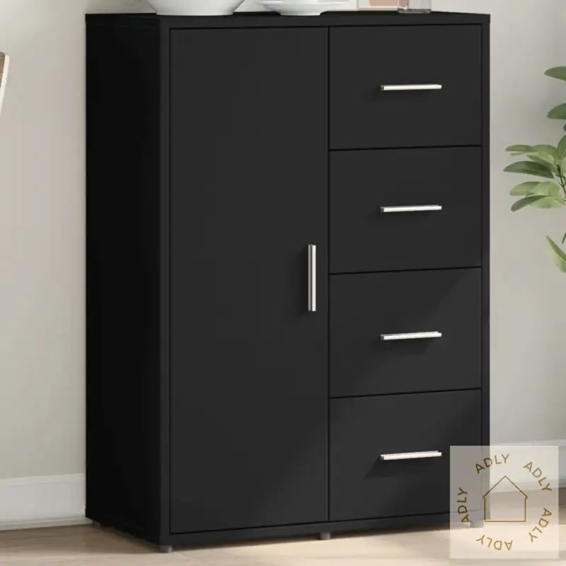 Skjenk Svart 60X31X84 Cm Konstruert Tre
