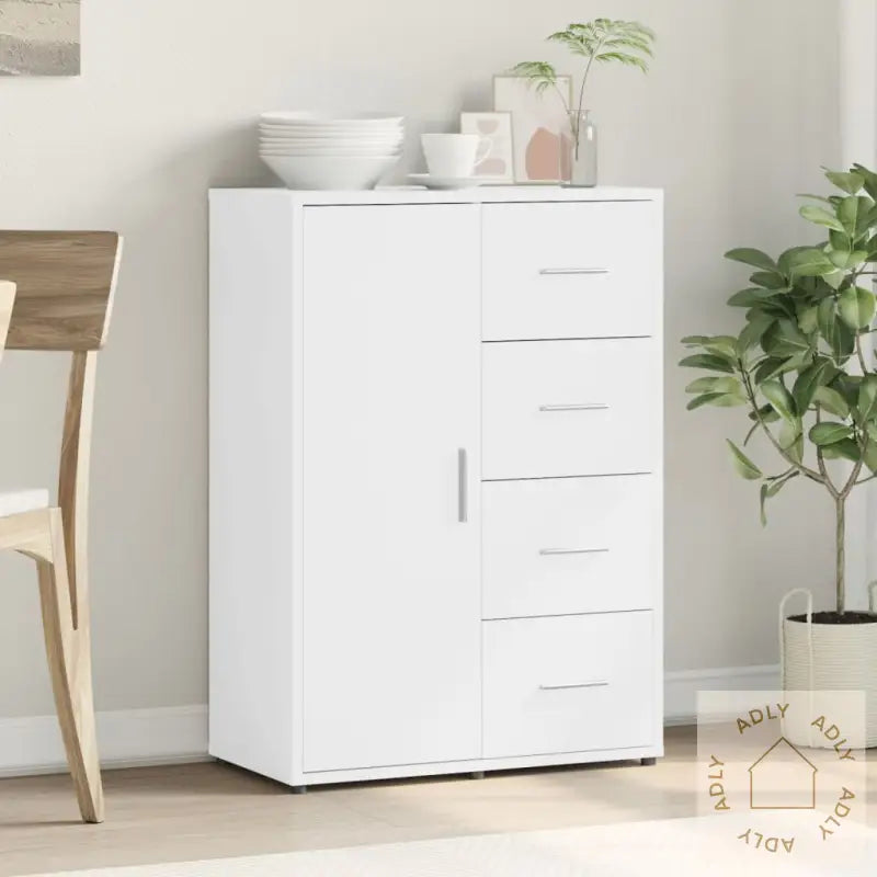 Skjenk Hvit 60X31X84 Cm Konstruert Tre