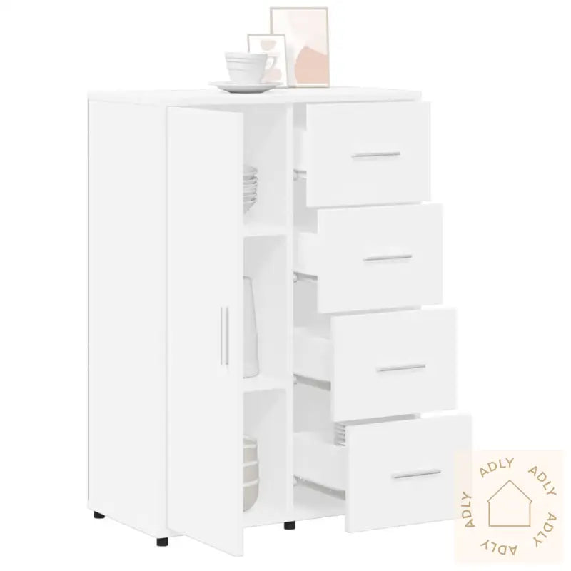 Skjenk Hvit 60X31X84 Cm Konstruert Tre