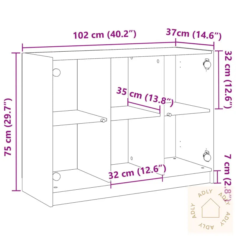 Skjenk Gammelt Tre 102X37X75,5 Cm Konstruert Tre