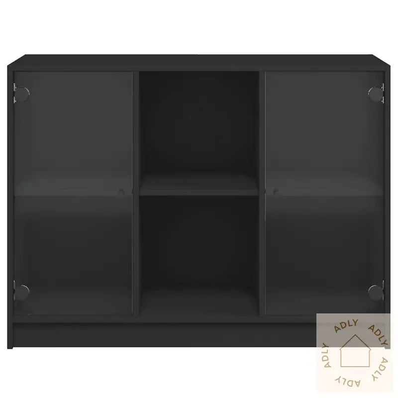 Skjenk Svart 102X37X75,5 Cm Konstruert Tre
