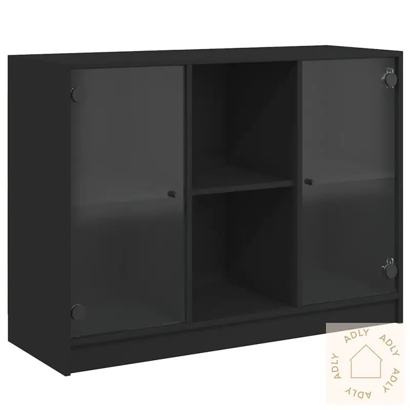 Skjenk Svart 102X37X75,5 Cm Konstruert Tre