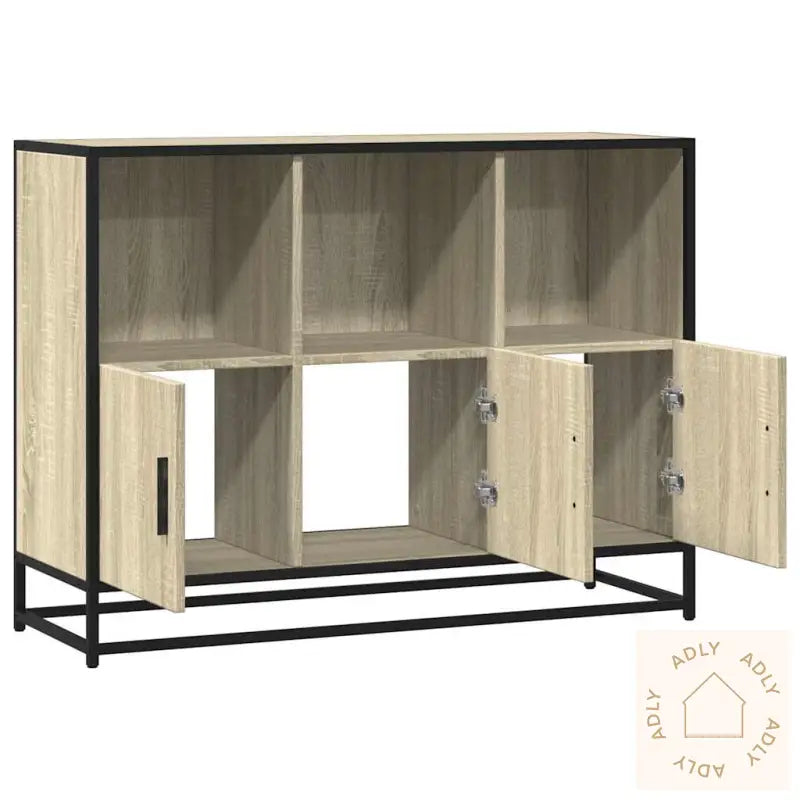 Skjenk Sonoma Eik 100X35X76 Cm Konstruert Tre