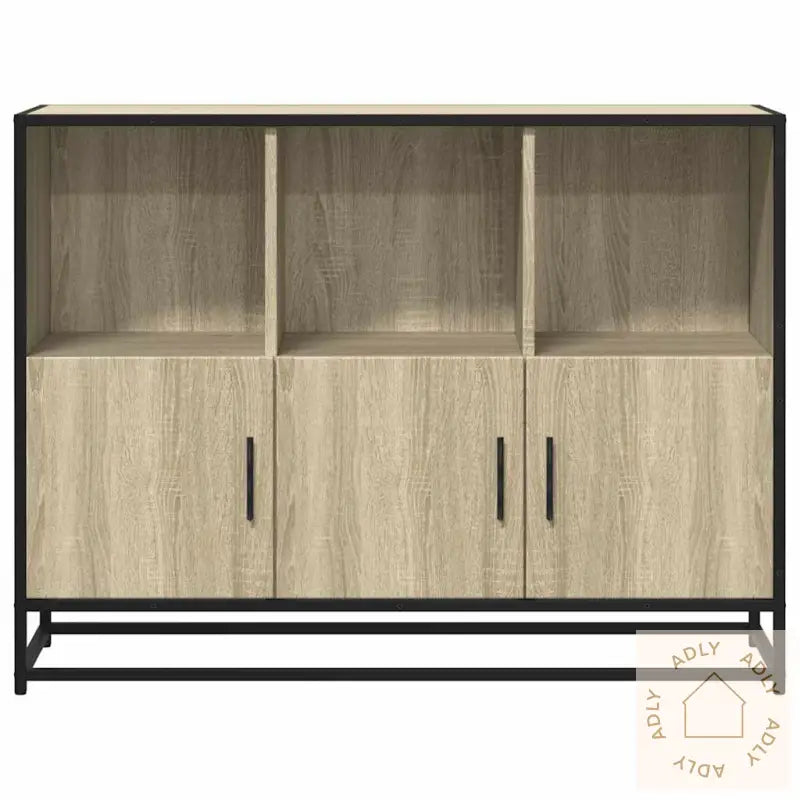 Skjenk Sonoma Eik 100X35X76 Cm Konstruert Tre