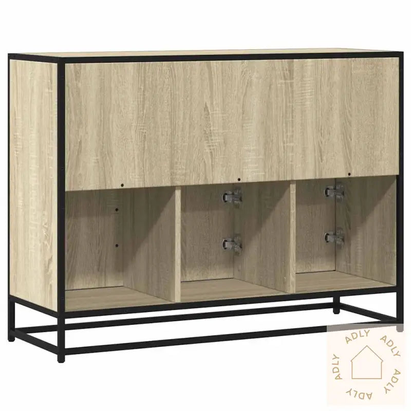 Skjenk Sonoma Eik 100X35X76 Cm Konstruert Tre