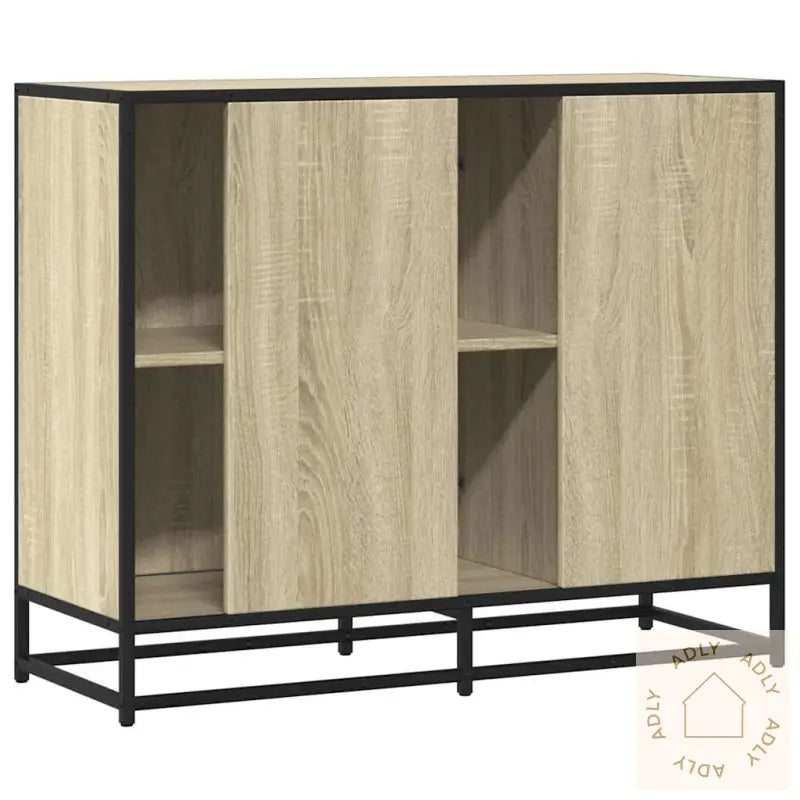 Skjenk Sonoma Eik 92X35X76 Cm Konstruert Tre