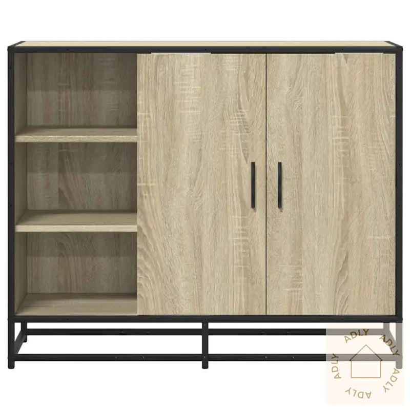 Skjenk Sonoma Eik 92X35X76 Cm Konstruert Tre