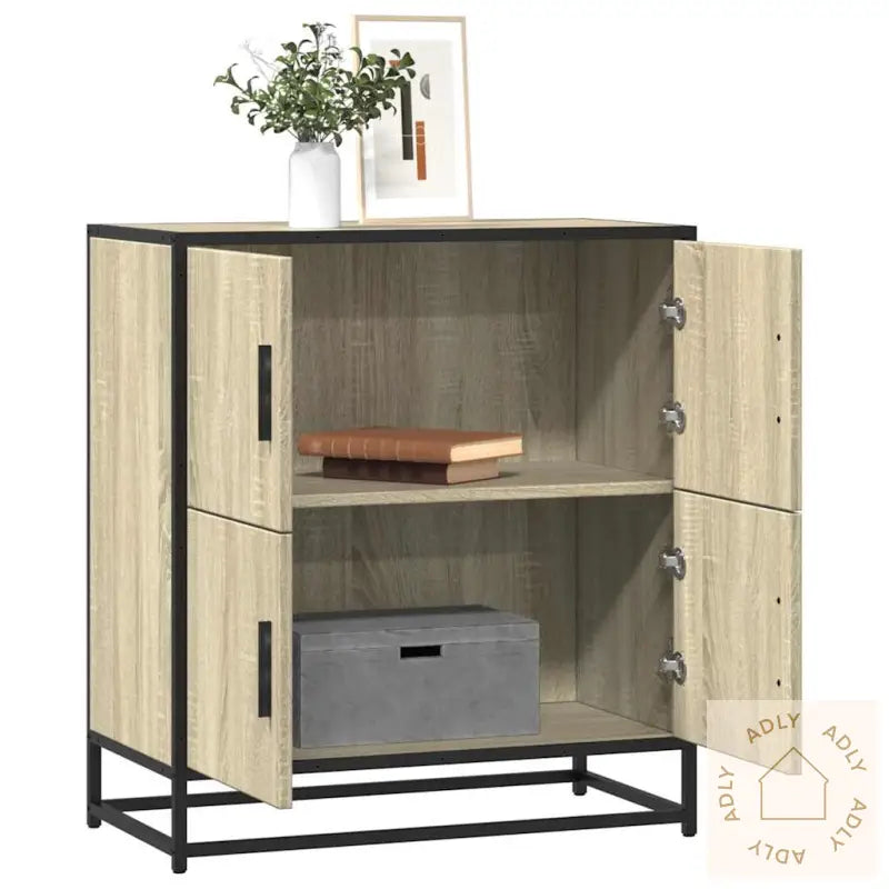 Skjenk Sonoma Eik 68X35X76 Cm Konstruert Tre