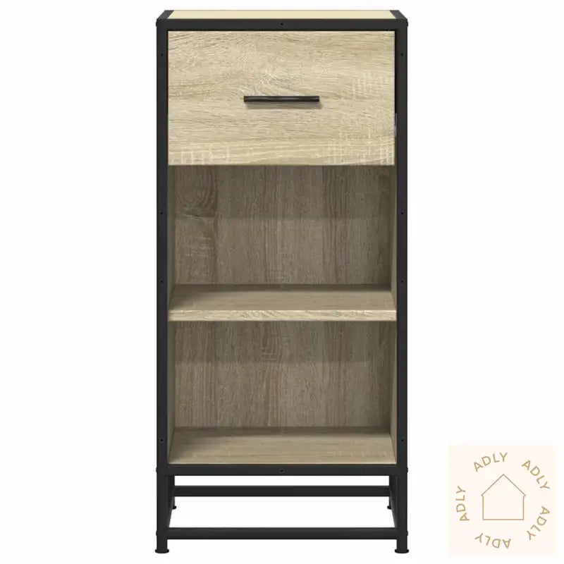 Skjenk Sonoma Eik 35,5X35X76 Cm Konstruert Tre Og Metall