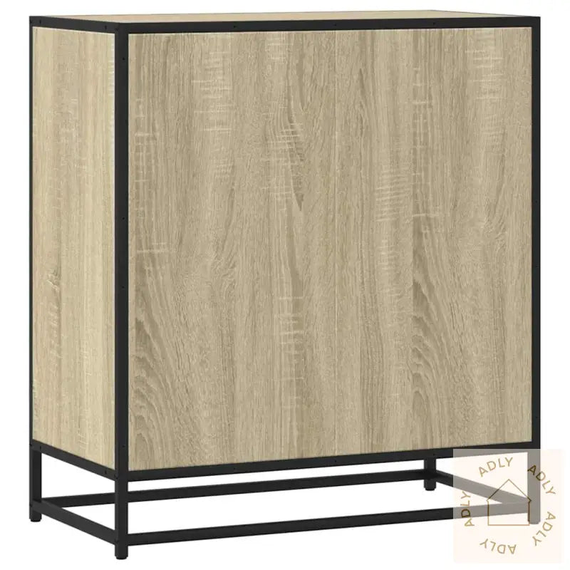 Skjenk Sonoma Eik 68X35X76 Cm Konstruert Tre Og Metall