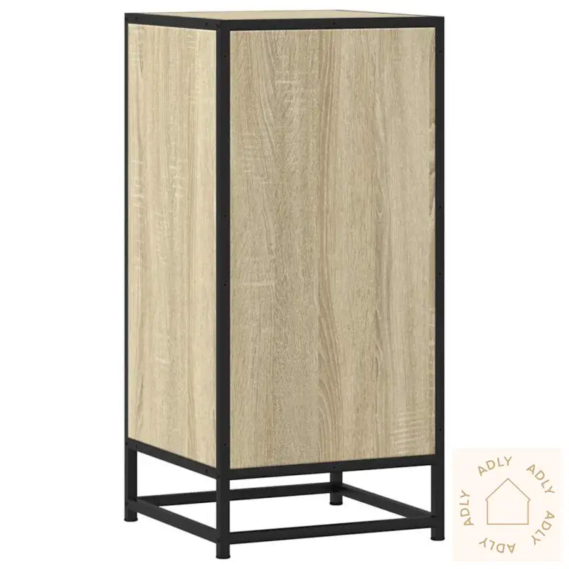 Skjenk Sonoma Eik 35,5X35X76 Cm Konstruert Tre Og Metall
