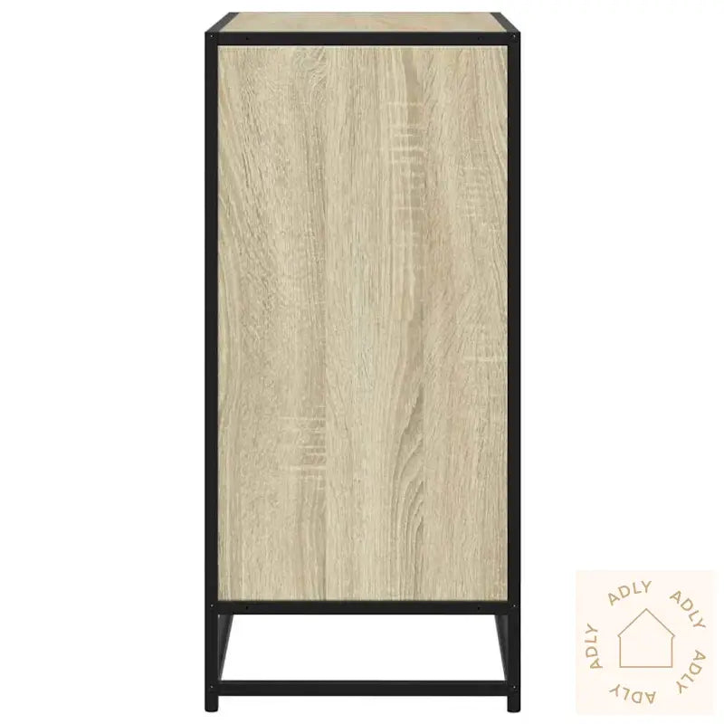 Skjenk Sonoma Eik 68X35X76 Cm Konstruert Tre Og Metall