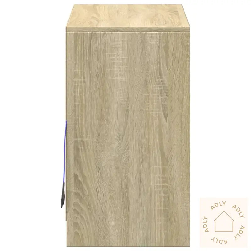 Skjenk Med Led Sonoma Eik 72X34X61 Cm Konstruert Tre