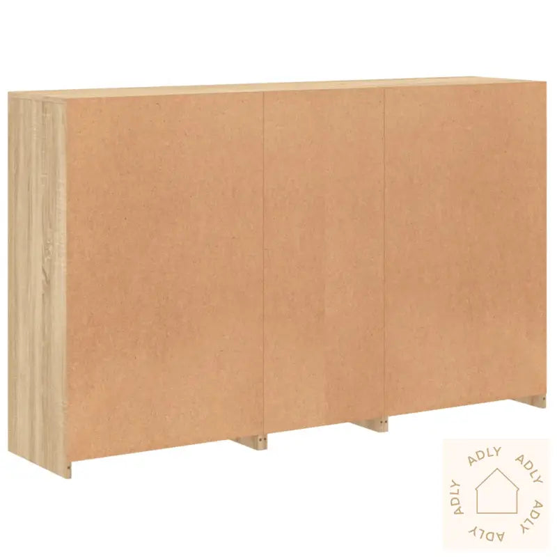 Skjenk Med Led-Lys Sonoma Eik 162X37X100 Cm