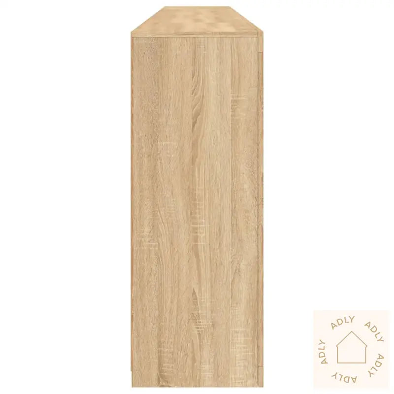 Skjenk Med Led-Lys Sonoma Eik 162X37X100 Cm