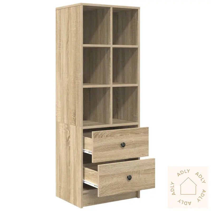 Sonoma Eik Hyllenhet Sonoma Eik Mdf Stor Hyllenhet Rektangulær