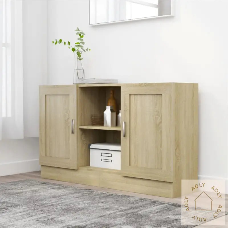Skjenk Sonoma Eik 120X30,5X70 Cm Konstruert Tre
