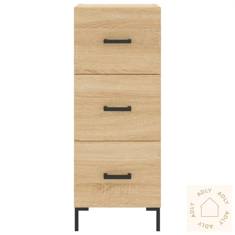 Skjenk Sonoma Eik 34,5X34X90 Cm Konstruert Tre