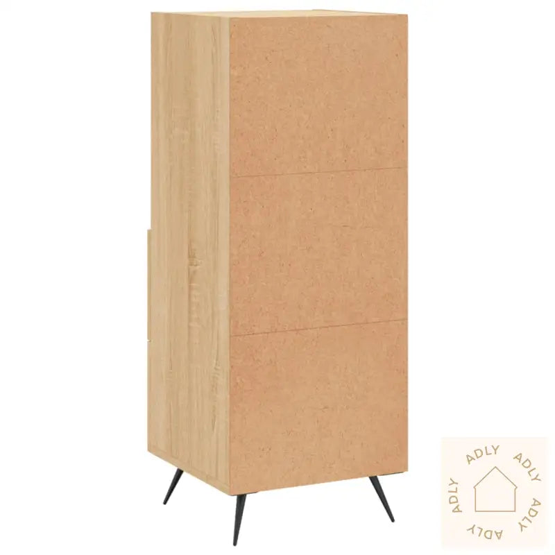 Skjenk Sonoma Eik 34,5X34X90 Cm Konstruert Tre