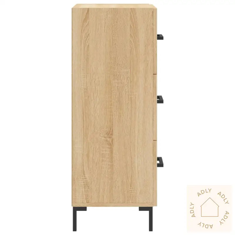 Skjenk Sonoma Eik 34,5X34X90 Cm Konstruert Tre