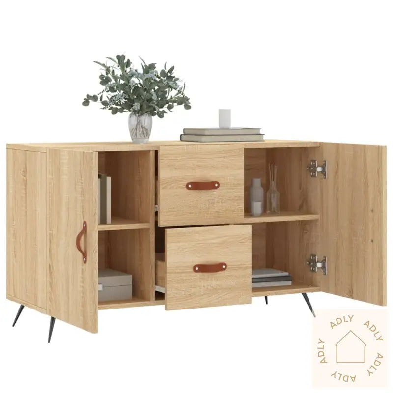 Skjenk Sonoma Eik 100X36X60 Cm Konstruert Tre