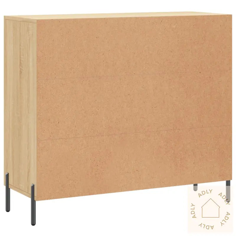 Skjenk Sonoma Eik 90X34X80 Cm Konstruert Tre