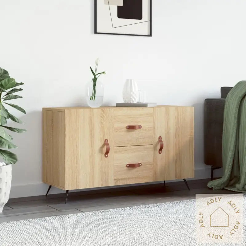 Skjenk Sonoma Eik 100X36X60 Cm Konstruert Tre
