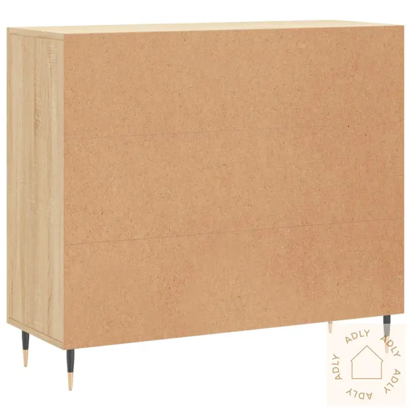 Skjenk Sonoma Eik 90X34X80 Cm Konstruert Tre