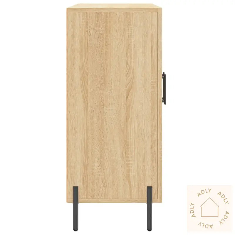 Skjenk Sonoma Eik 90X34X80 Cm Konstruert Tre