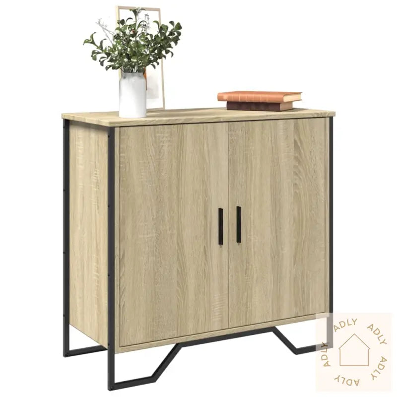 Skjenk Sonoma Eik 78X35,5X74,5 Cm Konstruert Tre