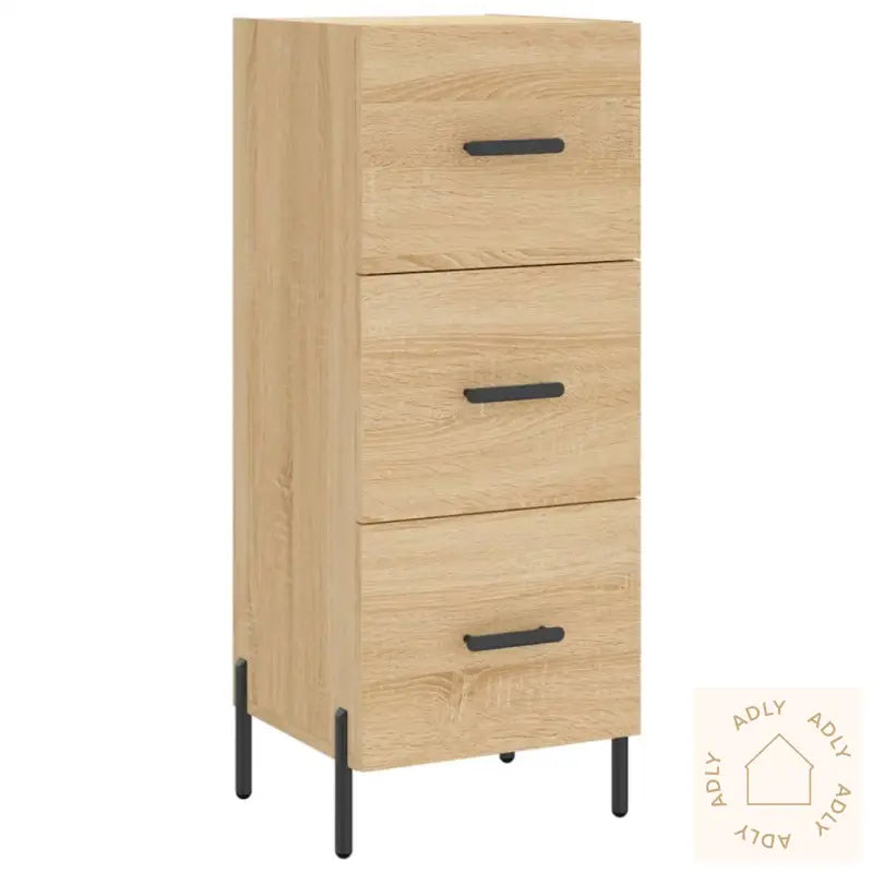 Skjenk Sonoma Eik 34,5X34X90 Cm Konstruert Tre
