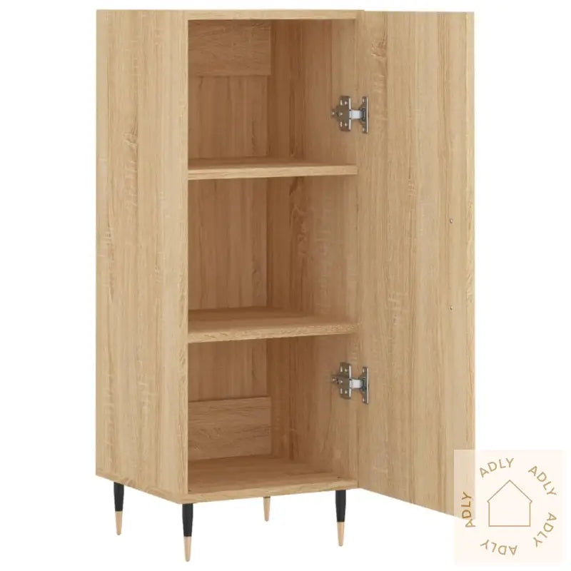 Skjenk Sonoma Eik 34,5X34X90 Cm Konstruert Tre