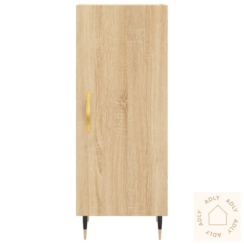 Skjenk Sonoma Eik 34,5X34X90 Cm Konstruert Tre