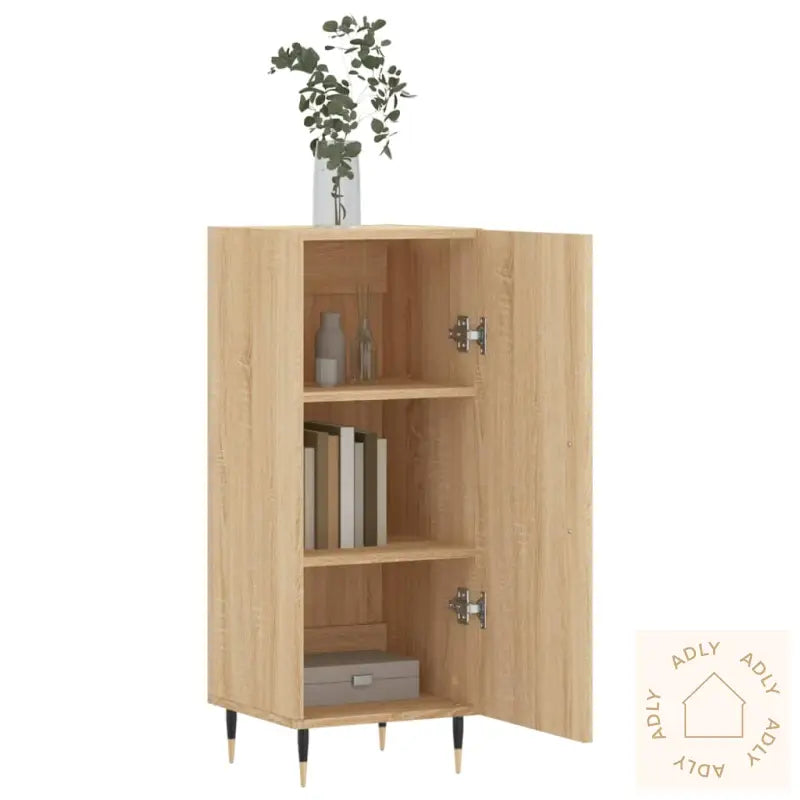 Skjenk Sonoma Eik 34,5X34X90 Cm Konstruert Tre