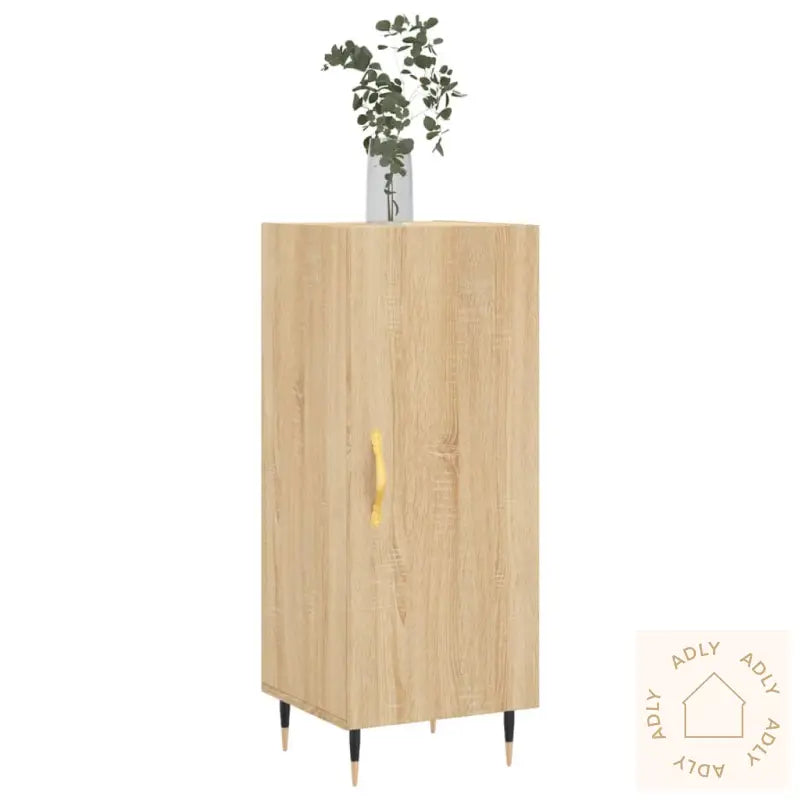 Skjenk Sonoma Eik 34,5X34X90 Cm Konstruert Tre