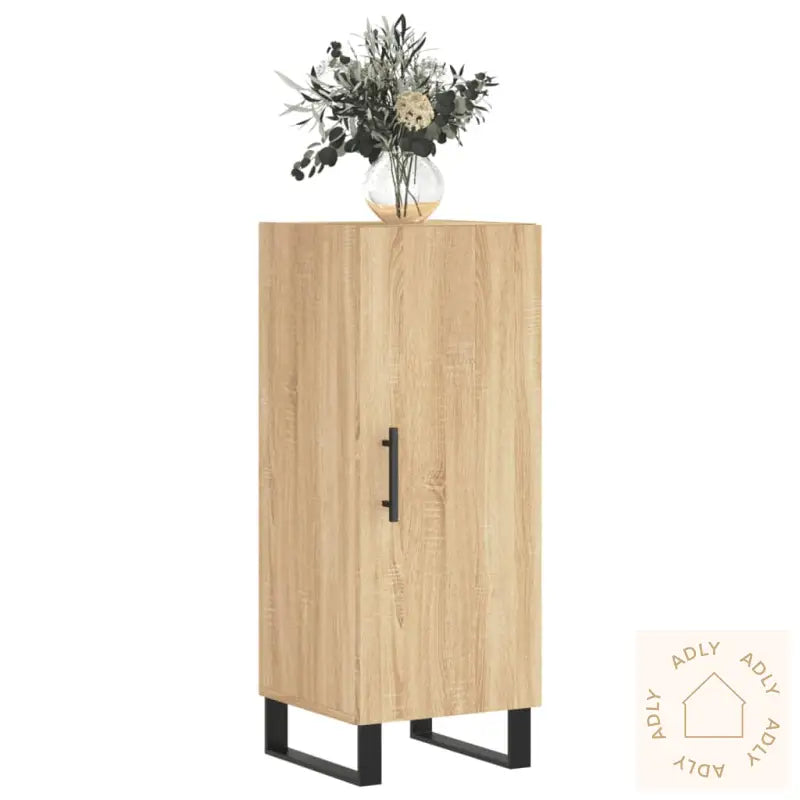 Skjenk Sonoma Eik 34,5X34X90 Cm Konstruert Tre