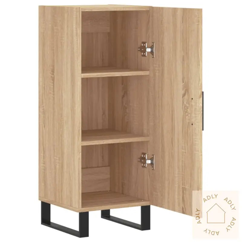 Skjenk Sonoma Eik 34,5X34X90 Cm Konstruert Tre