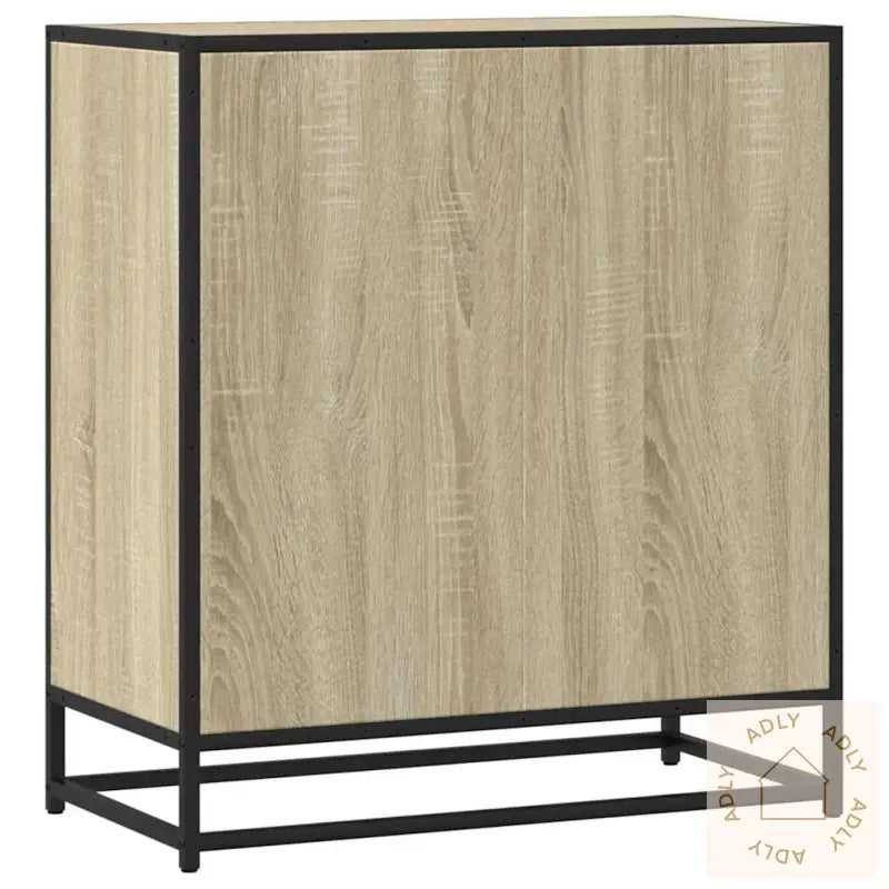 Skjenk Sonoma Eik 68X35X76 Cm Konstruert Tre Og Metall